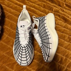 APL white and black shoes